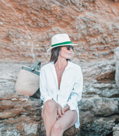 Lastelier Panama Green Straw Hat In Green