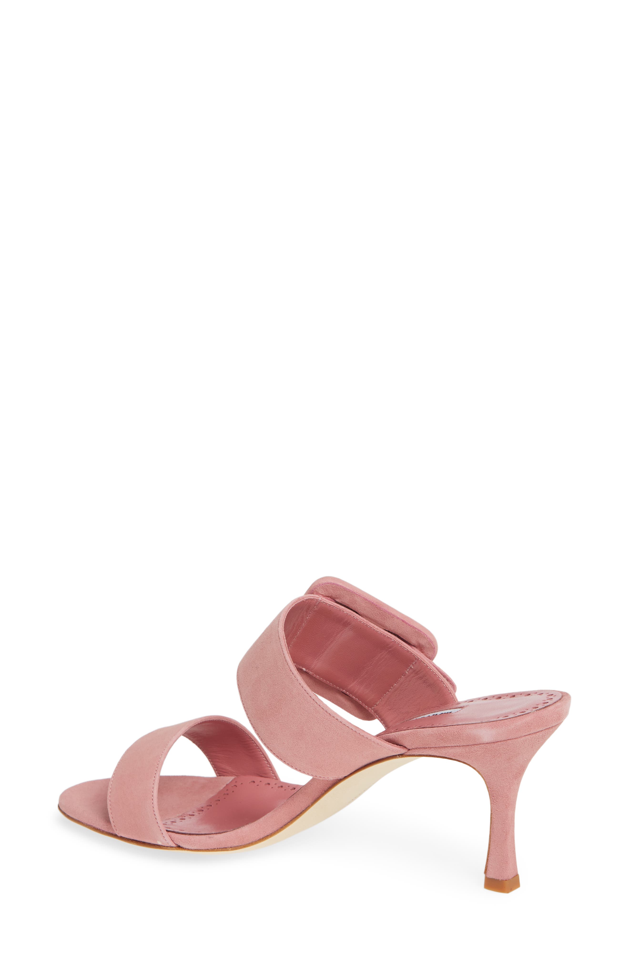 Manolo Blahnik Gable Buckle Slide Sandal, Alternate, color, 
