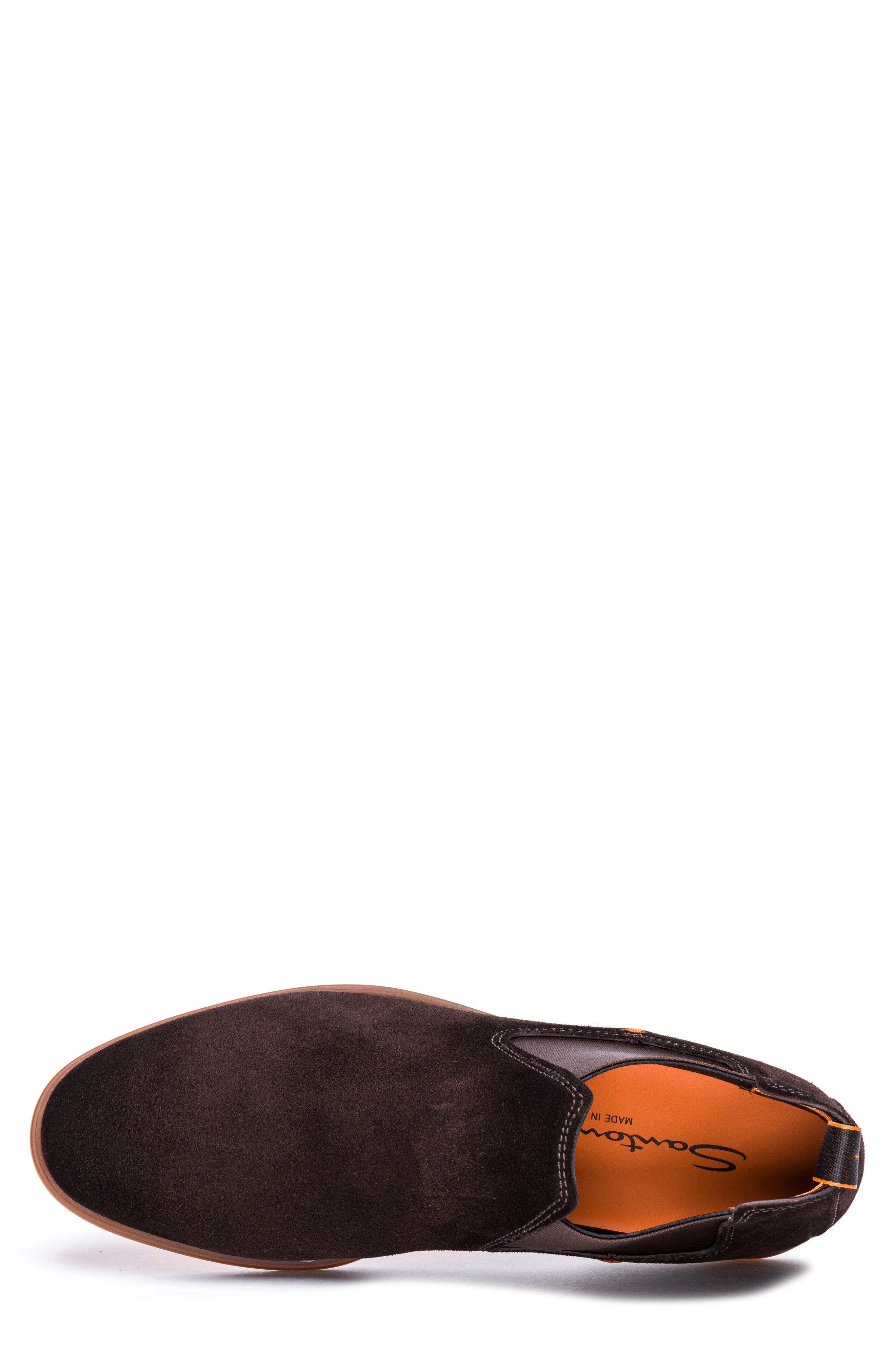 Santoni Regal Chelsea Boot, Alternate, color, Dark Brown