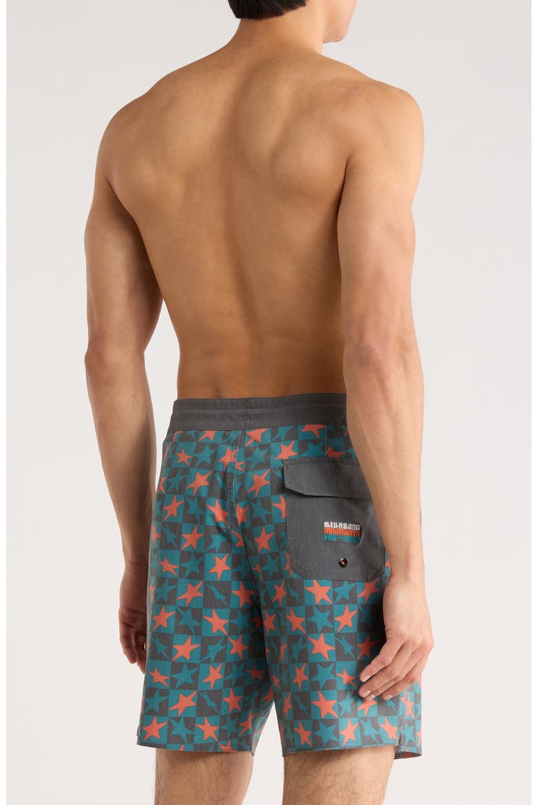 Star Board Shorts, Alternate, color, TEAL