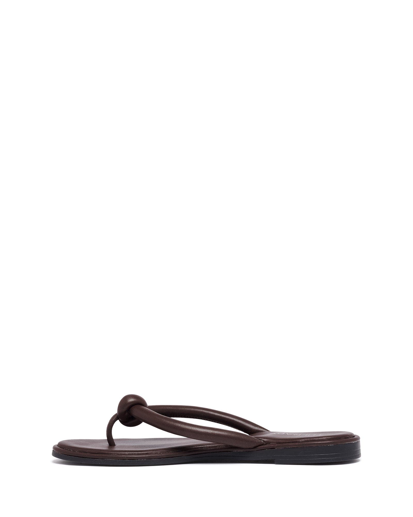 Tyana Open Round Toe Sandal, Alternate, color, Chocolate Pu