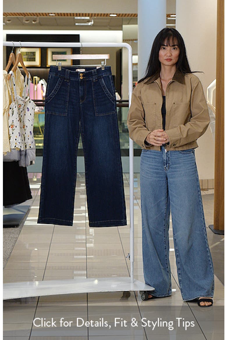 Jodi High Waist Straight Leg Utility Jeans video