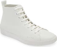 BOSS Zero Hi-Top Leather Sneaker