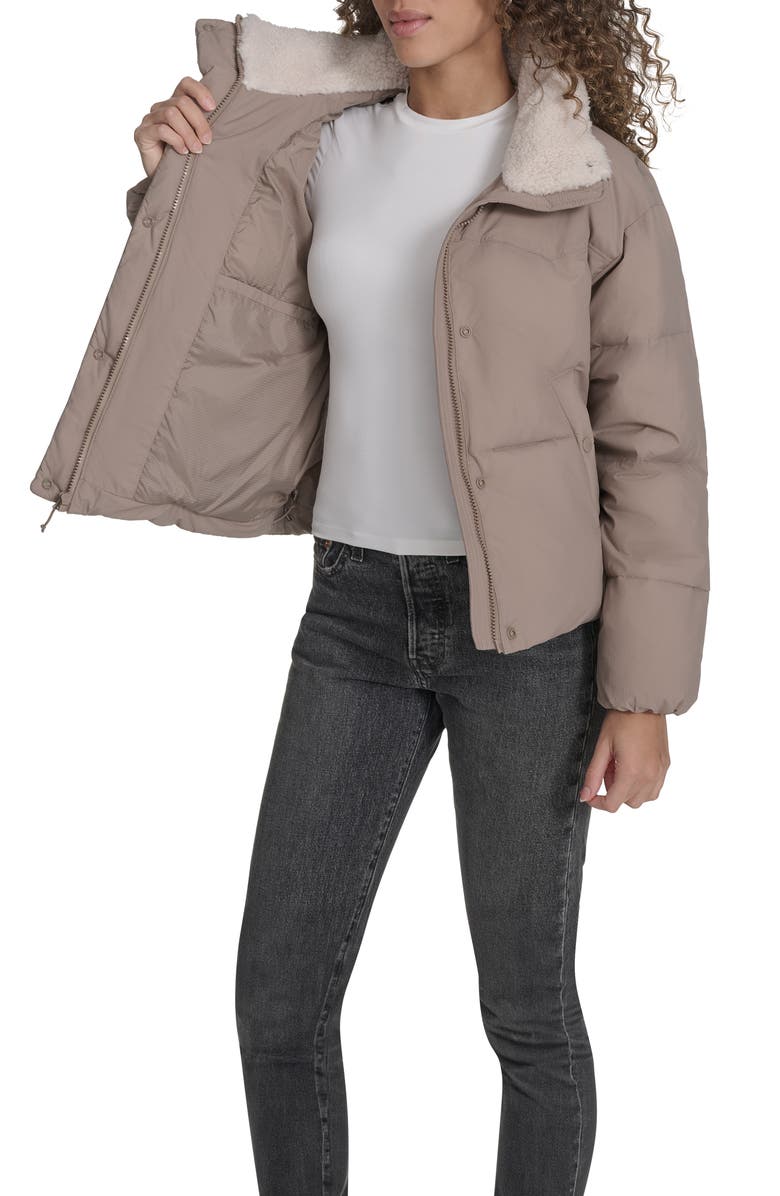 Levi's Western Puffer Jacket, Alternate, color, Taupe