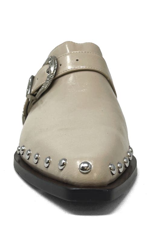 Shushop Tessa Studded Mule In Neutral