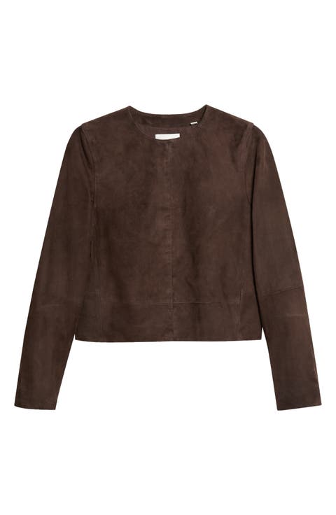 Crop Suede Jacket