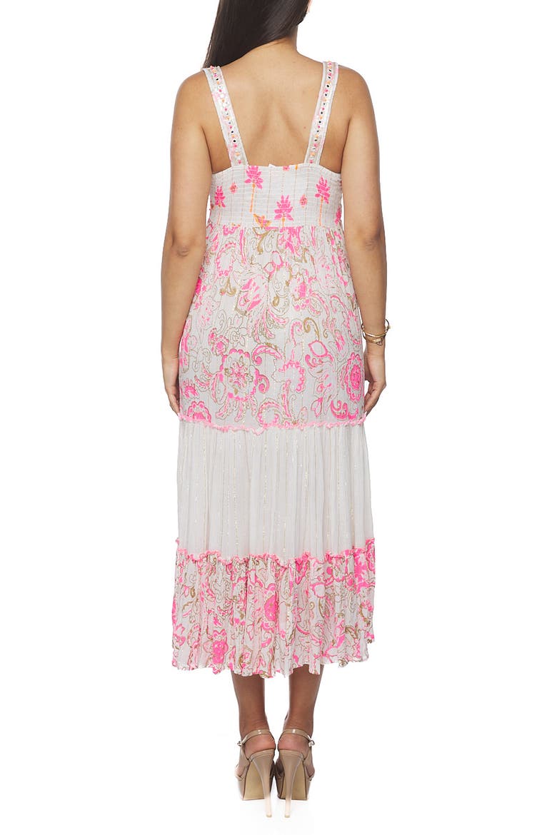 Tier Maxi Sundress, Alternate, color, PINK