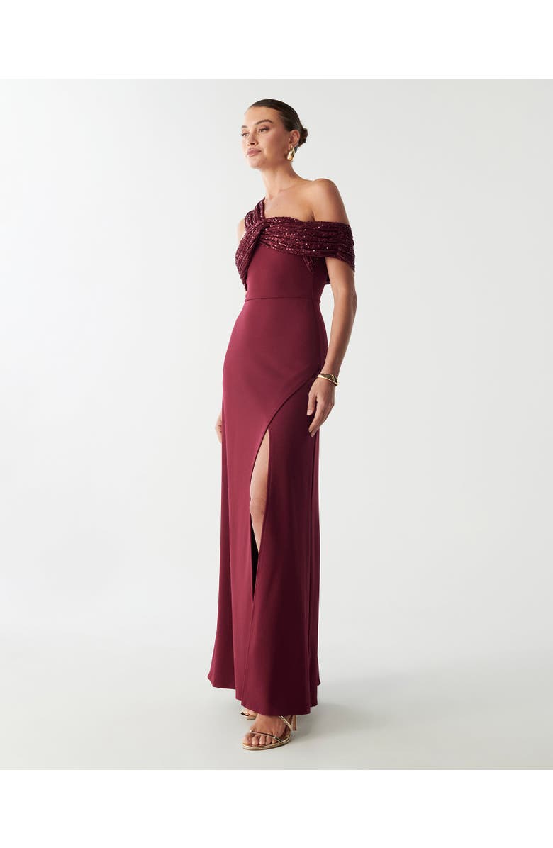 BWLDR Trisha Maxi Dress, Alternate, color, Burgundy