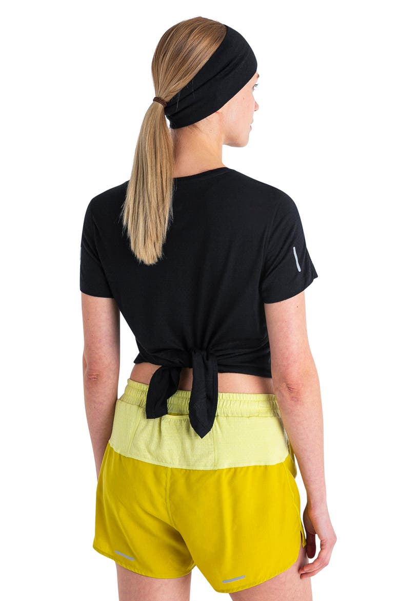 Lyocell & Merino 125 Cool-Lite Speed Split Back T-Shirt, Alternate, color, BLACK