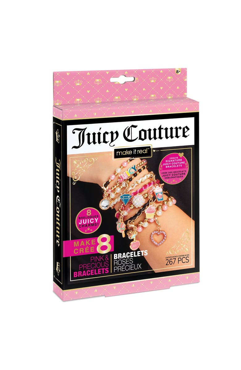 Juicy Couture Mini Pink & Precious Bracelets Kit, 8 Charm Bracelets, Main, color, Multicolored
