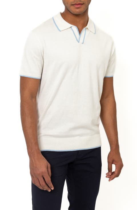 Tipped Cotton & Cashmere Polo