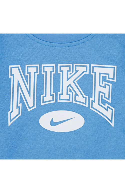 Nike Little Boys Gameday Essentials 2-piece Crewneck Sweatshirt And Pants Set In Blue