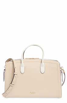 Knott Colorblocked Pebbled Leather Tote