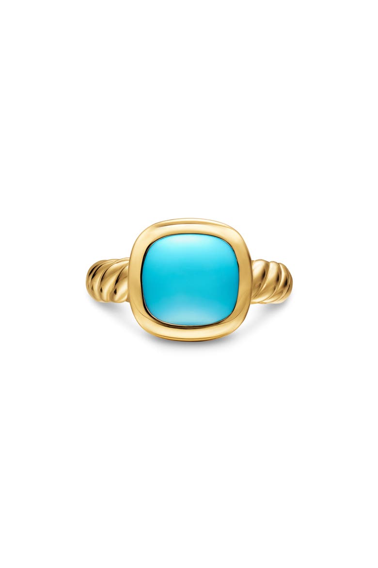 Mercer Stone Ring in 18K Gold, Main, color, TURQUOISE