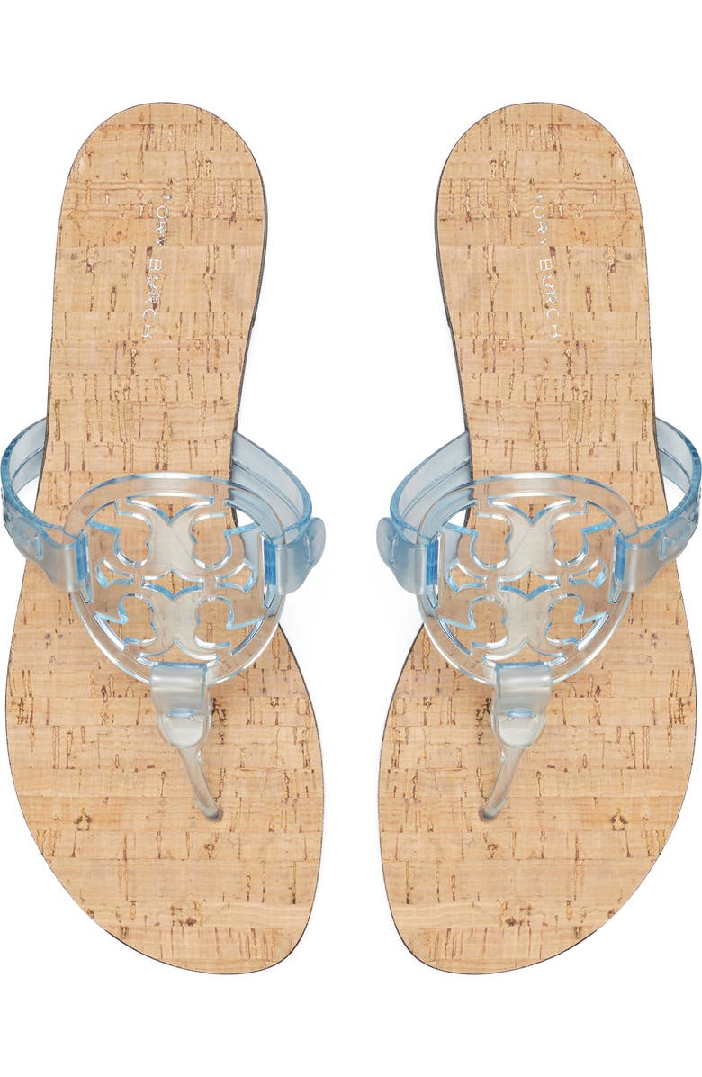 Tory Burch Miller Jelly Thong Sandal, Alternate, color, Pale Blue