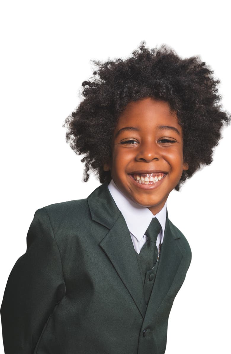 Peanut Butter Collection Kids' Joey Five-Piece Suit, Alternate, color, Hunter Green