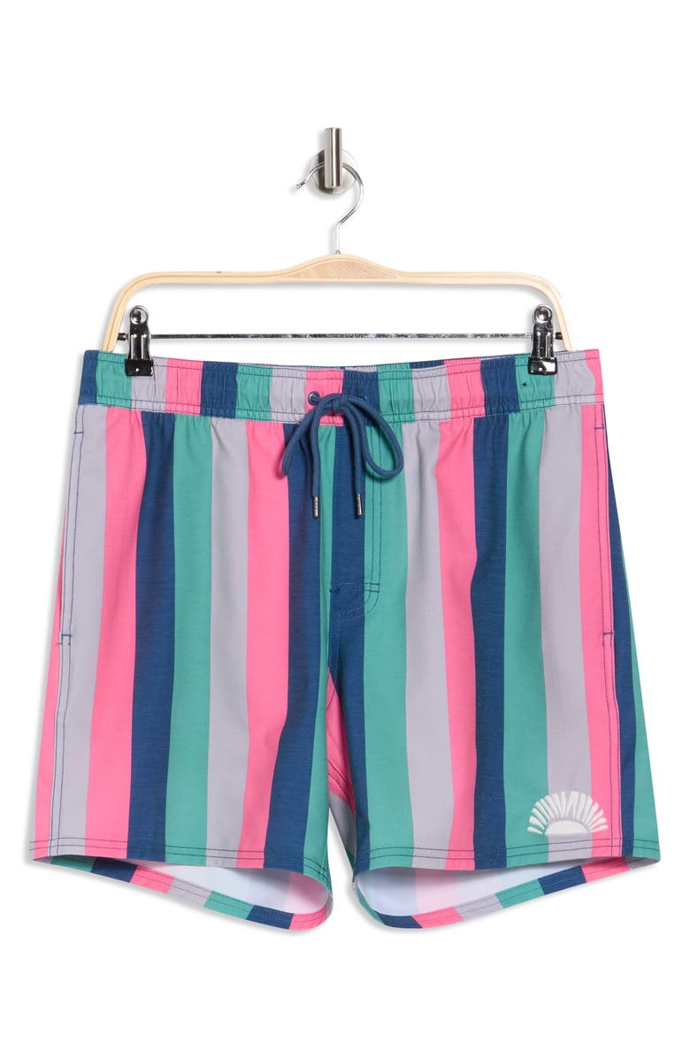 RVCA Resort Swim Trunks, Alternate, color, Flamingo