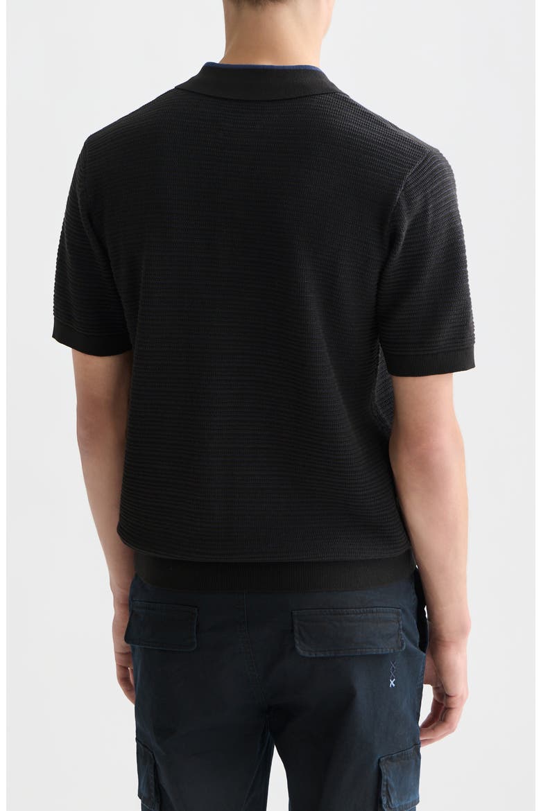 Structured Cotton Polo, Alternate, color, METEORITE