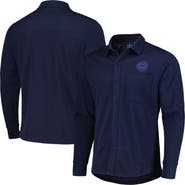 ANTIGUA Men's Antigua Navy Philadelphia Union Streamer Diamond Button-Up Shacket