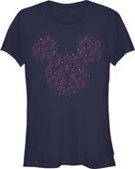 Mickey & Friends Junior's Mickey & Friends Fireworks Logo  Graphic T-Shirt