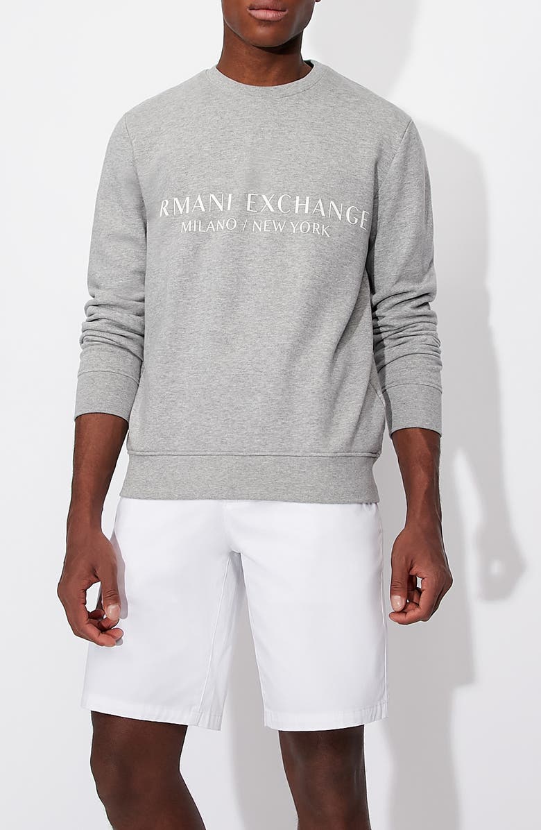 Armani Exchange Slim Fit Stretch Chino Shorts, Alternate, color,