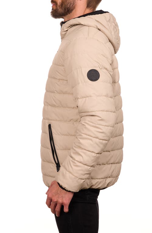 Perry Ellis Packable Puffer Jacket In Brown