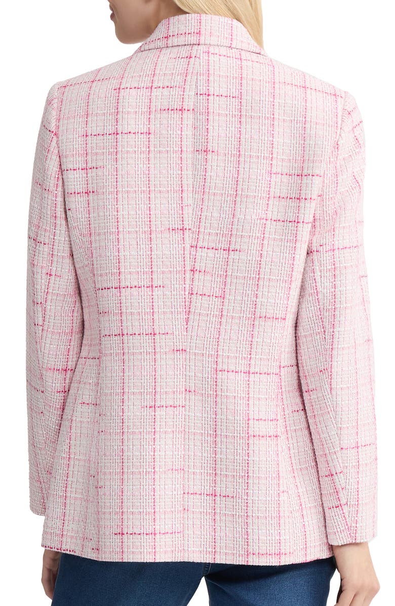 Jones New York Faux Double Breasted Tweed Jacket, Alternate, color, Petal Pink Multi