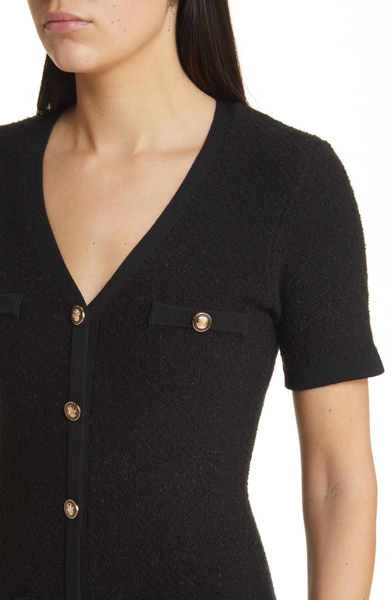 ZOE AND CLAIRE Button Front Sweater Dress, Alternate, color, 