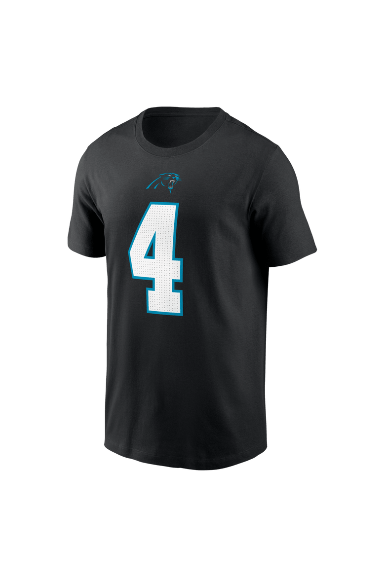 Men's Nike Tetairoa McMillan Black Carolina Panthers Name & Number T-Shirt, Alternate, color, Black