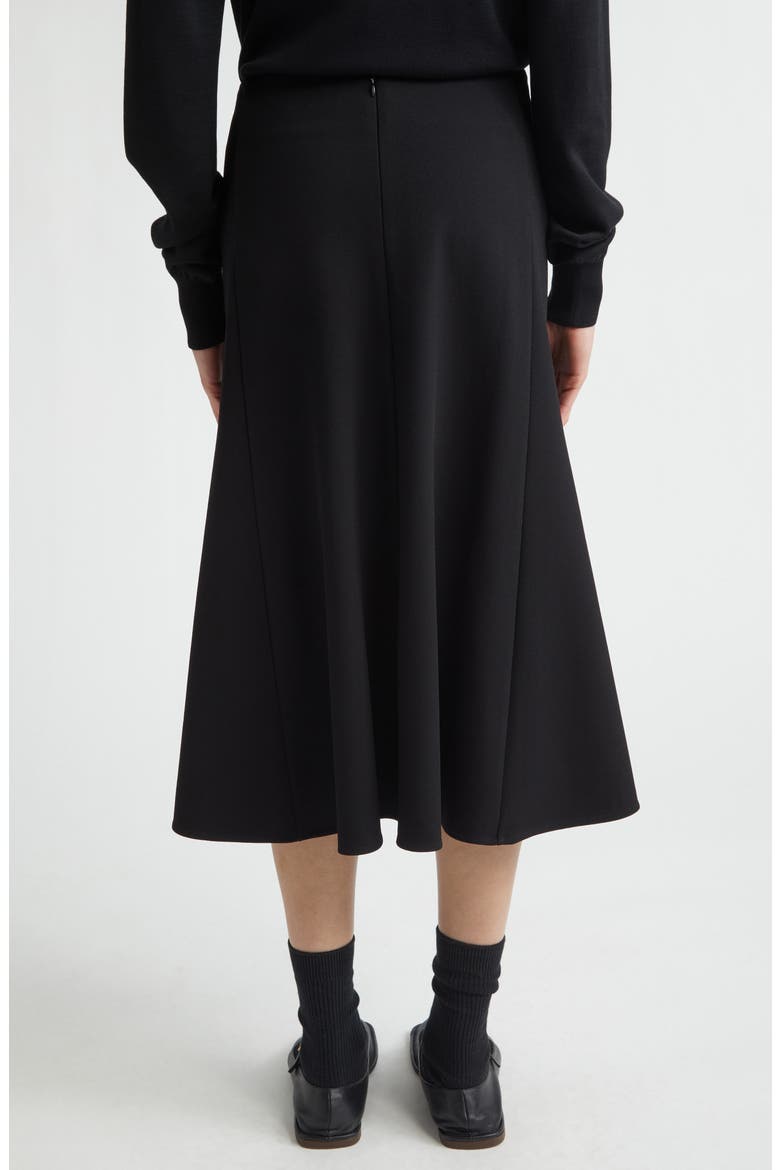 High Low Midi Skirt, Alternate, color, BLACK
