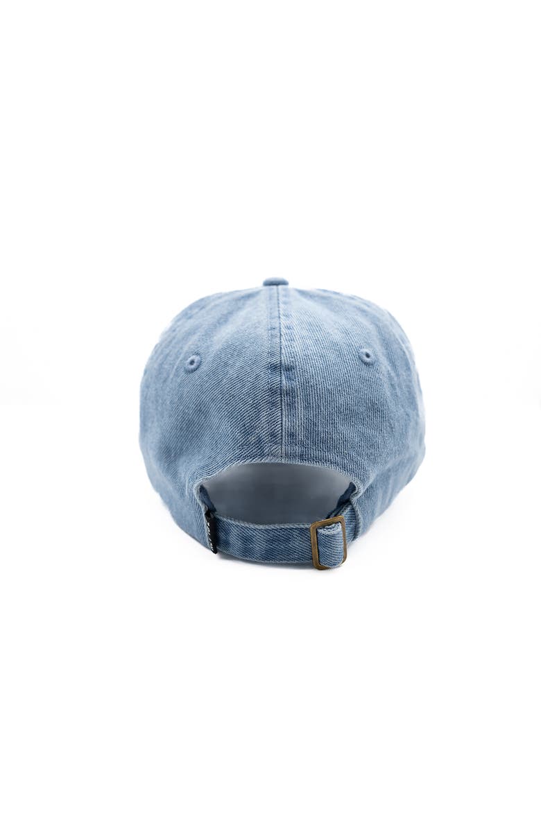 Rey To Z Terry Heart Baseball Hat, Alternate, color, Denim