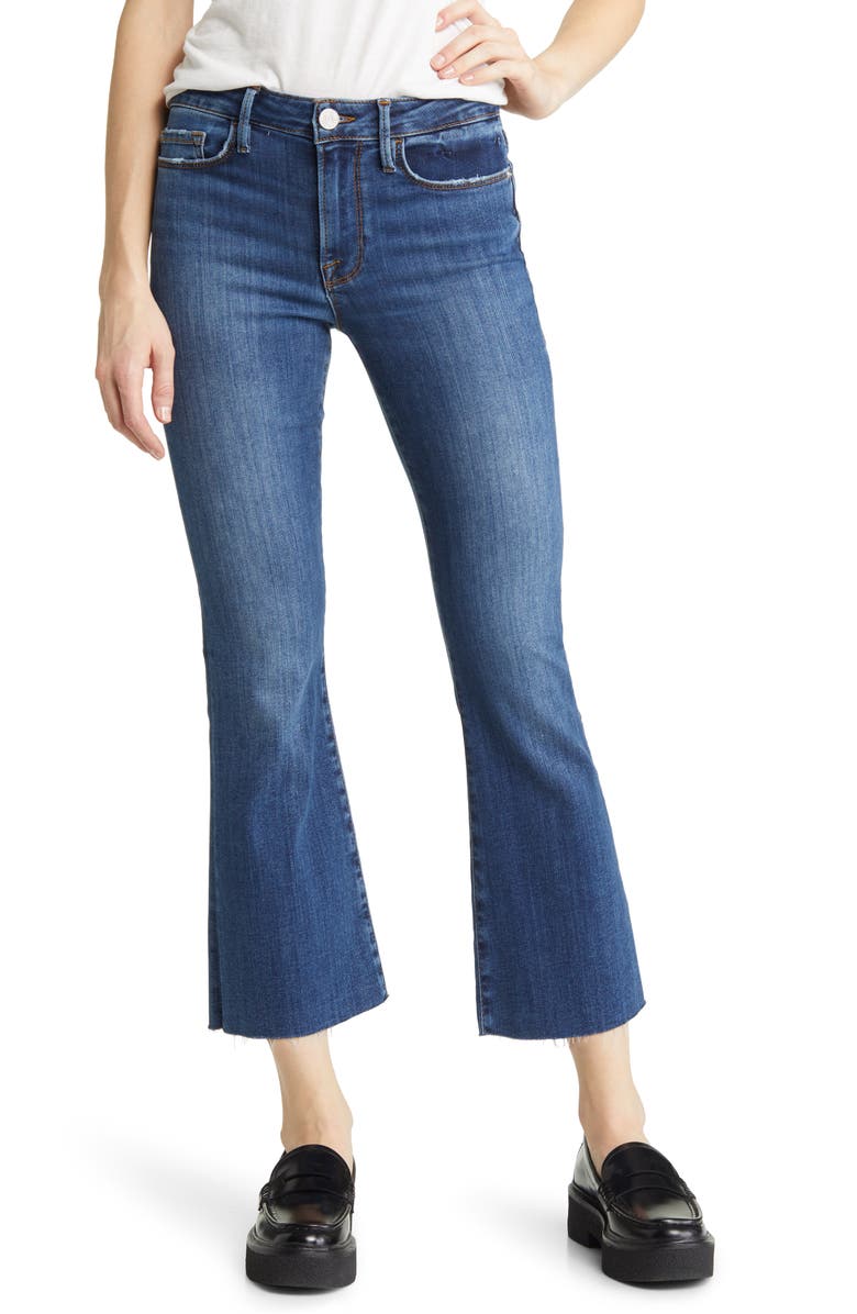 FRAME Le Crop Raw Hem Mini Boot Jeans, Main, color,