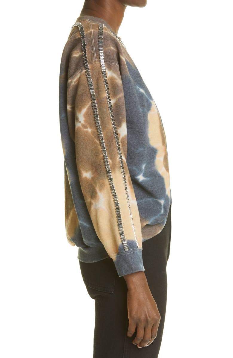 Collina Strada Sporty Spice Crystal Embellished Tie Dye Sweatshirt, Alternate, color,