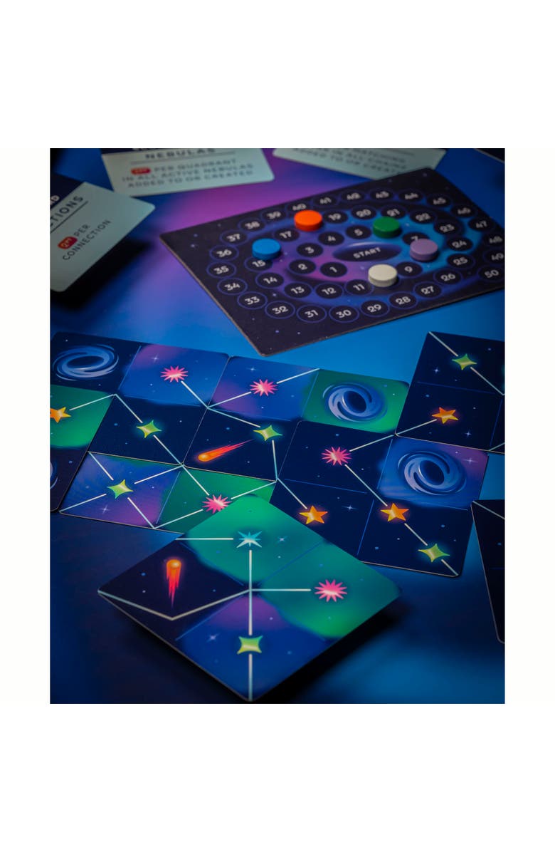 Professor Puzzle Outer Space Galaxy Building Card Game, Alternate, color, 