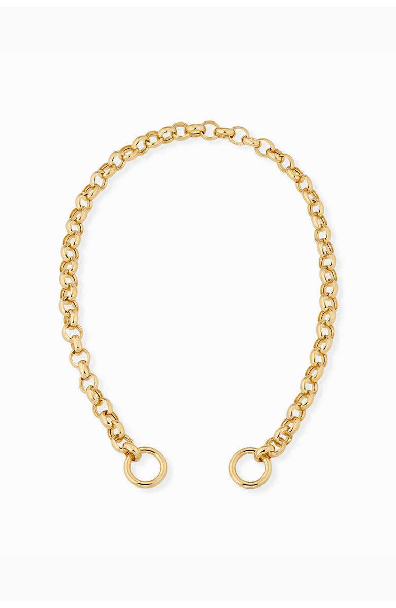 Oradina 14K Yellow Gold Rimini Rolo Connector Bracelet, Main, color, Yellow Gold - Without Clasp