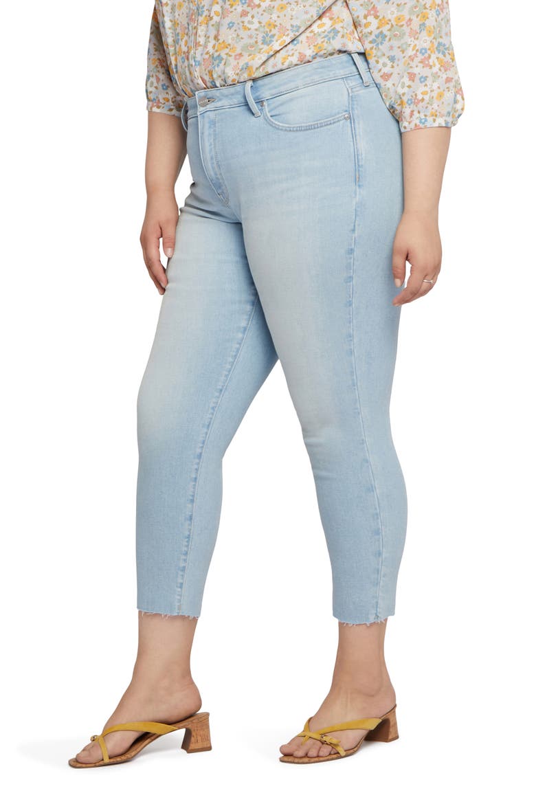 Alina Raw Hem Ankle Skinny Jeans, Alternate, color, DUNES