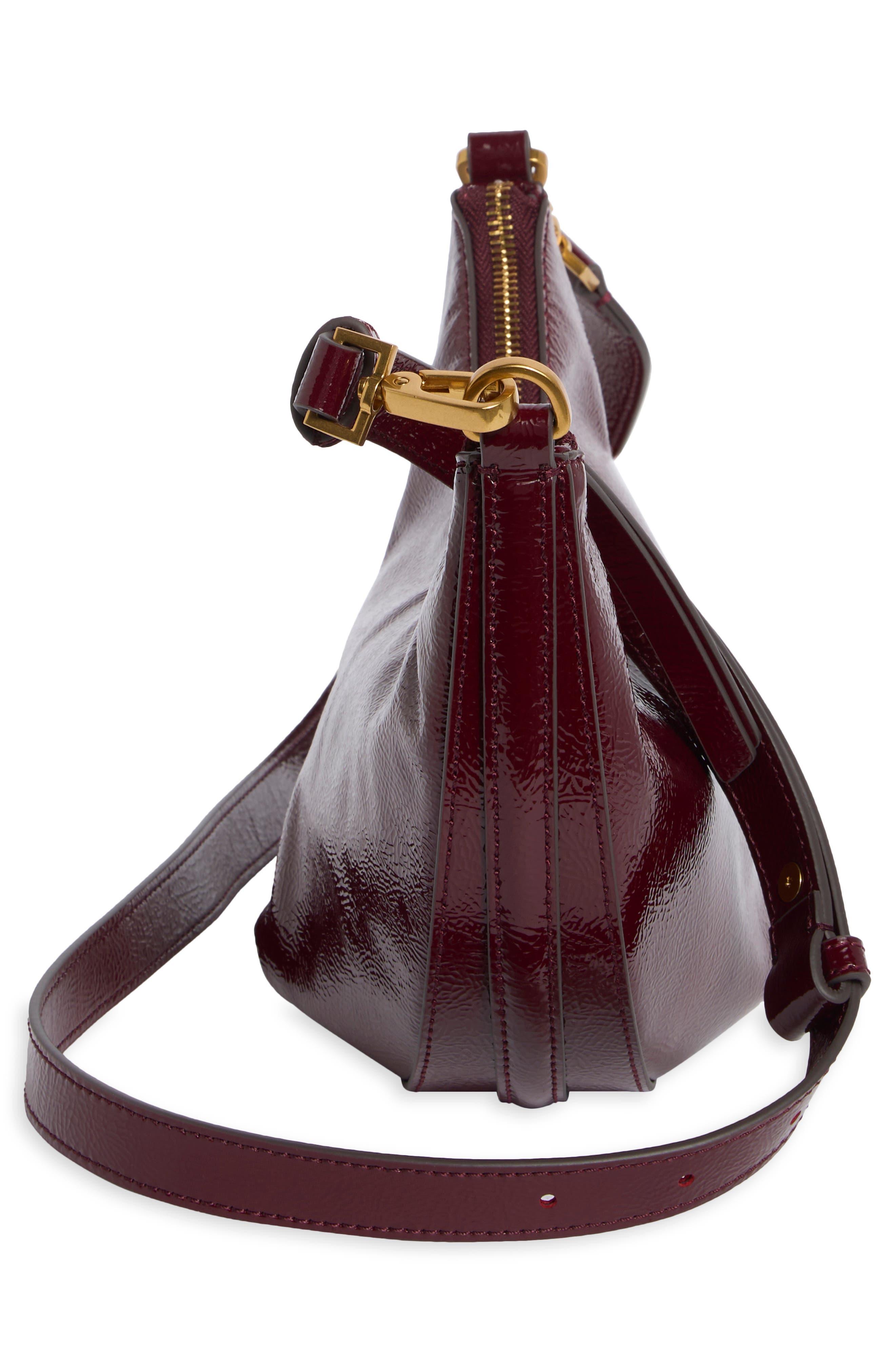 Alix Leather Crossbody Bag, Alternate, color, BLACKBERRY