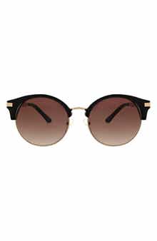 Oscar de la Renta 53mm Round Modern Sunglasses