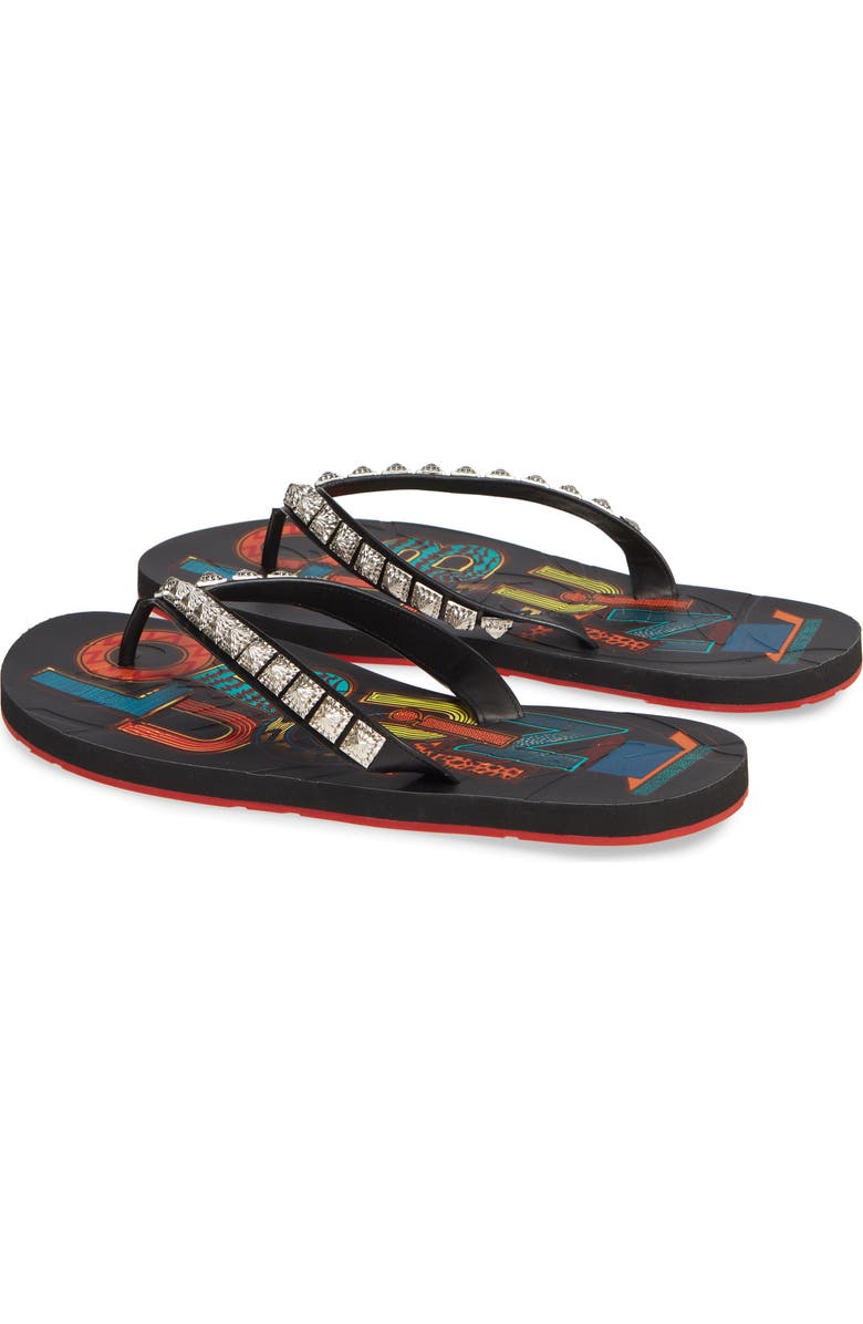 Christian Louboutin Loubi Flip Flop, Alternate, color,