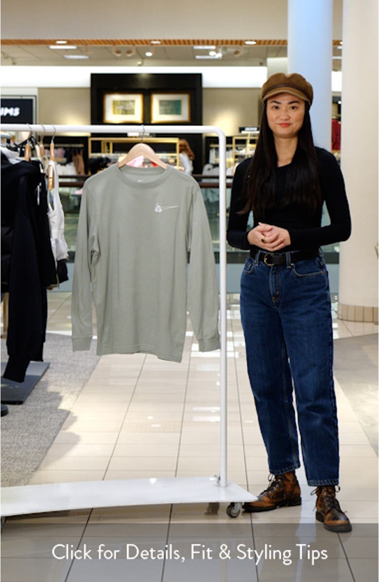 Basketball Long Sleeve Embroidered Graphic T-Shirt, sales video thumbnail