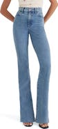 Favorite Daughter The Valentina Raw Hem Super High Waist Bootcut Jeans