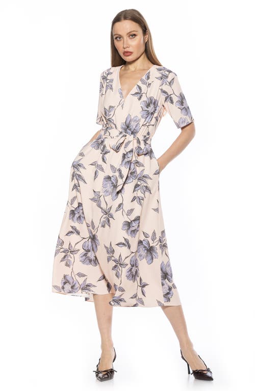 Alexia Admor Larisa A-line Dress In Blue Floral