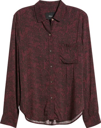 Rails NWT Snakeskin Button authentic Down Shirt