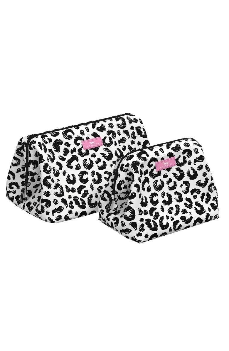 SCOUT Big Mouth Makeup Bag, Alternate, color, Cat Skills