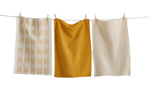 Sonoma Yellow Dishtowel Set Everyday Kitchen Textiles