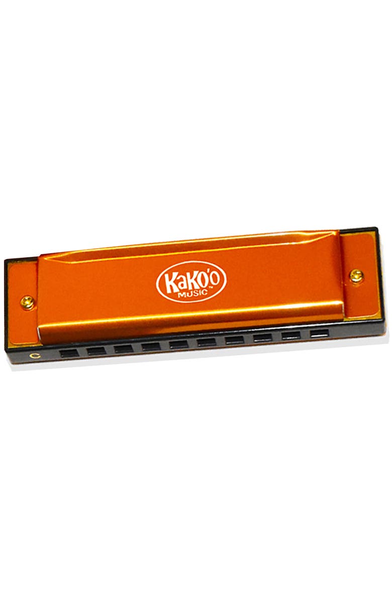 KaKo'o Music Classic Metal Harmonica 4 Inch With Storage Case, Alternate, color, Multicolored