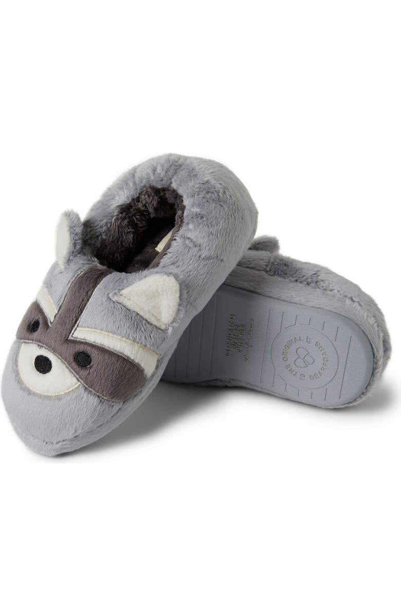 DEARFOAMS Kids' Emery Critter Faux Fur Slipper, Alternate, color,