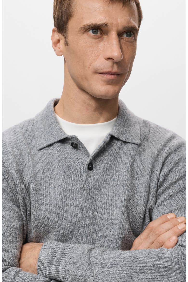 Polo Sweater, Alternate, color, GREY