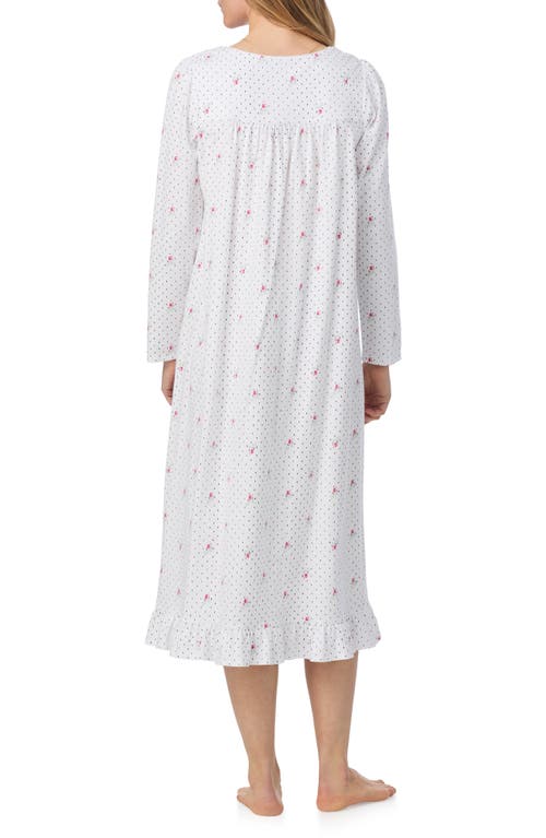 Eileen West Lace Trim Ballet Nightgown In White