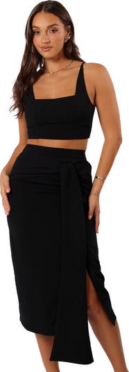 Zanita Crop Tank & Midi Skirt Set